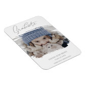 BushCute Calligraphy Afstuderen Pre-K Foto Magneet (Rechterzijde)