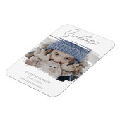 BushCute Calligraphy Afstuderen Pre-K Foto Magneet (Linkerzijde)