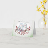 Bushel and a peck Funny Valentine Cute Lovebirds   Kaart (Gele Bloem)