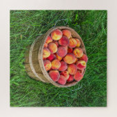 Bushel Basket of Fresh Peaches - 676 stuk Legpuzzel (Horizontaal)