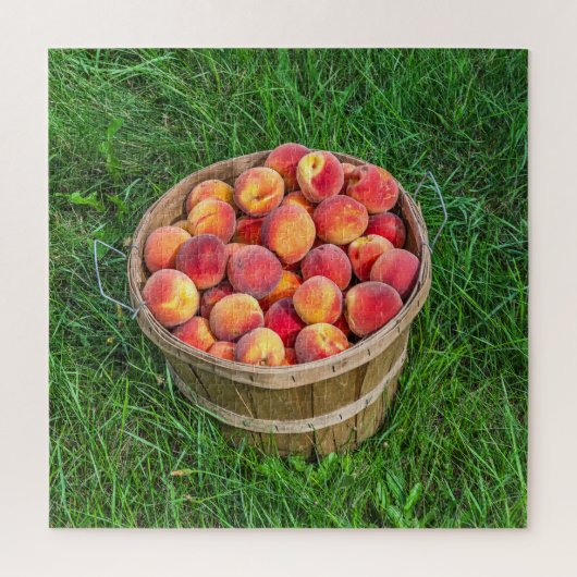 Bushel Basket of Fresh Peaches - 676 stuk Legpuzzel (Verticaal)