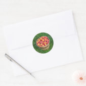 Bushel Basket of Fresh Peaches Ronde Sticker (Envelop)