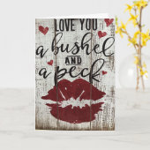 BUSHEL & EEN PEK KNUFFEL OM DE NAKK KERSTVALENTIJN KAART (Gele Bloem)