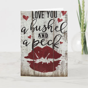 BUSHEL & EEN PEK KNUFFEL OM DE NAKKEL VALENTIJN KAART
