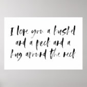 Bushel en een Peck Waterverf Nursery Sign Poster (Voorkant)