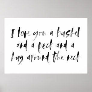 Bushel en een Peck Waterverf Nursery Sign Poster