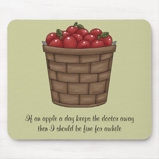 Bushel van Apples Mousepad Muismat (Voorkant)