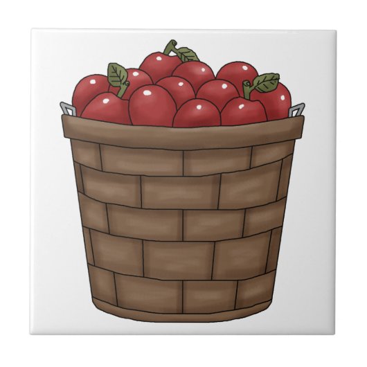 Bushel van Apples Tile Tegeltje (Voorkant)