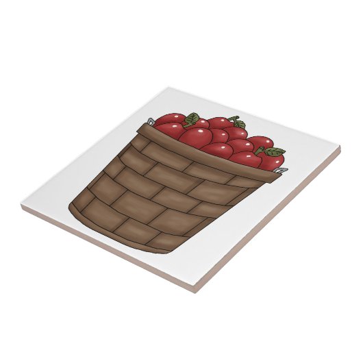 Bushel van Apples Tile Tegeltje (Zijkant)