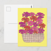 Bushel van Bright Cosmos Briefkaart (Voorkant / Achterkant)