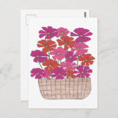 Bushel van Bright Cosmos Briefkaart (Voorkant / Achterkant)