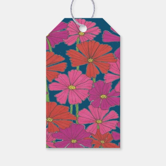 Bushel van Bright Cosmos Cadeaulabel (Voorkant)