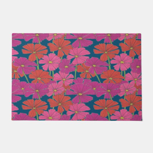 Bushel van Bright Cosmos Deurmat (Voorkant)