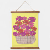 Bushel van Bright Cosmos Hangend Wandkleed (Voorkant)