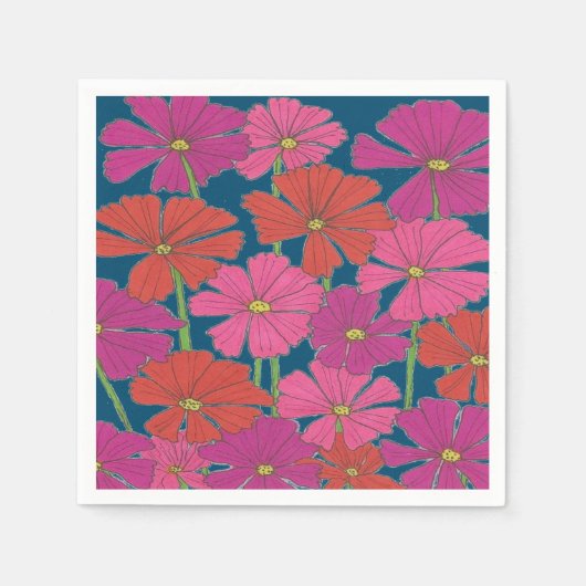 Bushel van Bright Cosmos Servet (Voorkant)