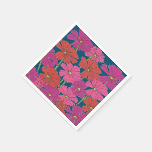 Bushel van Bright Cosmos Servet (Hoek)