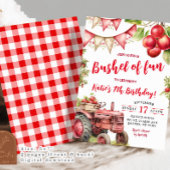 Bushel van Fun Apple Kids Verjaardag Kaart