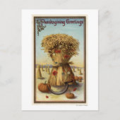 Bushel van Hay en Scythe Briefkaart (Voorkant)