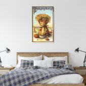 Bushel van Hay en Scythe Canvas Afdruk (Insitu (Slaapkamer))