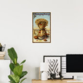 Bushel van Hay en Scythe Poster (Thuiskantoor)