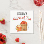 Bushel van plezier! Apple verjaardagsfeestje op ma Servet (Insitu)