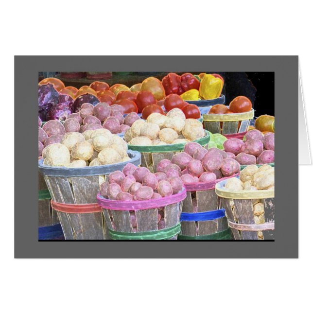 Bushels van aardappelen op de Jean Talon-markt (Voorkant Horizontaal)