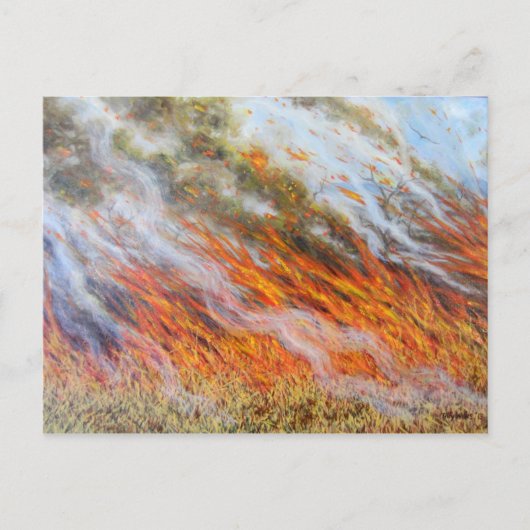 Bushfire Inferno 2014 Briefkaart (Voorkant)