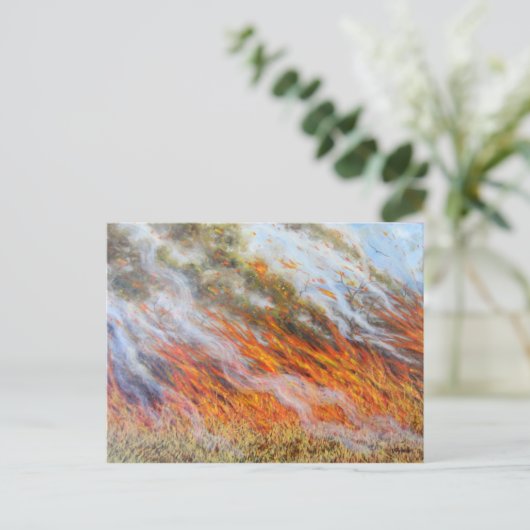 Bushfire Inferno 2014 Briefkaart (Staand voorkant)