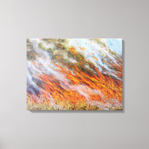 Bushfire Inferno 2014 Canvas Afdruk