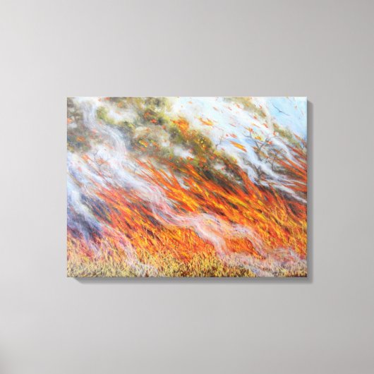 Bushfire Inferno 2014 Canvas Afdruk (Voorkant)