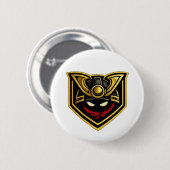 Bushi Do Helmetsymbolen Speld Ronde Button 5,7 Cm (Voorkant /achterkant)
