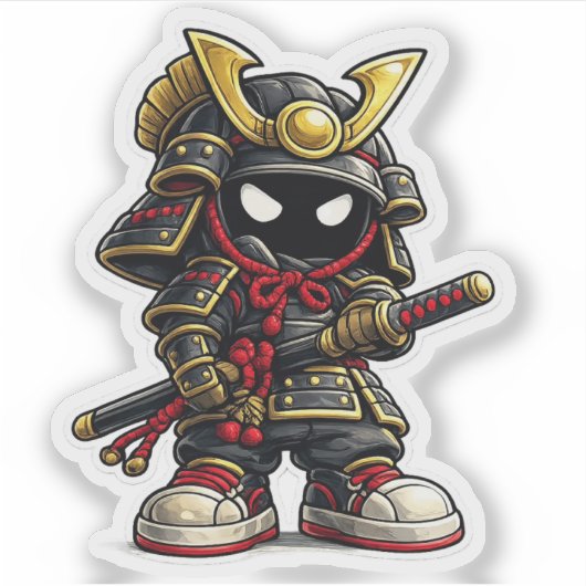 Bushi Do Mascotte Sticker (Voorkant)