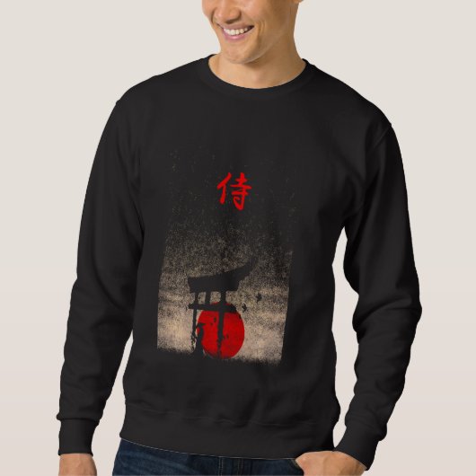 Bushido Code Samurai Japanese Warrior Kanji Trui (Voorkant)