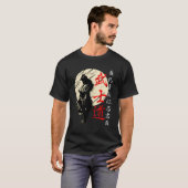Bushido Code Samurai Japanse Krijger Kanji T-shirt (Voorkant volledig)
