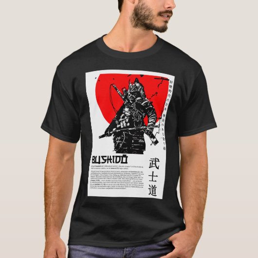 Bushido – "Die Ehre eines Samurai" - by DANYE T-shirt (Voorkant)