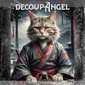 Bushido Feline Spirit - Decoupage - Tissuepapier