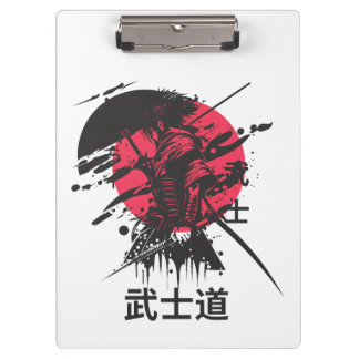 Bushido-geest: Samurai-krijger esthetiek Klembord