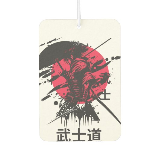 Bushido-geest: Samurai-krijger esthetiek Luchtverfrisser (Voorkant)