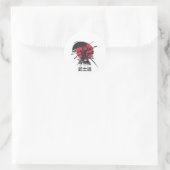 Bushido-geest: Samurai-krijger esthetiek Ronde Sticker (Tas)