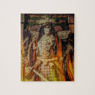 bushido Japanse samurai armor samurai schedel Legpuzzel