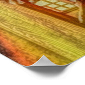 bushido Japanse samurai armor samurai schedel Poster (Hoek)