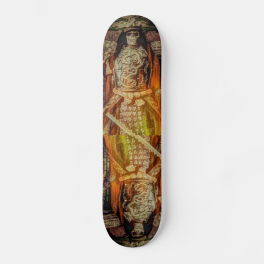 bushido Japanse samurai armor samurai schedel Skateboard (Voorkant)