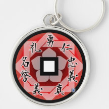 Bushido kanji Japanse Chinese sleutelhanger