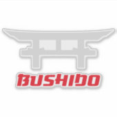 Bushido Martial Arts Eer Sticker (Voorkant)