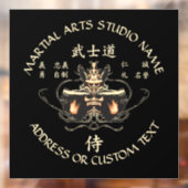 Bushido Martial Arts Karate Taekwondo Studio Raamsticker (Vel 2)