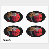 Bushido Ovale Sticker (Vel)