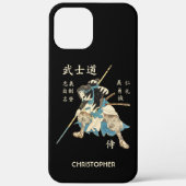 Bushido Samurai Acht virtualiseert de Japanse taal Case-Mate iPhone Case (Achterkant)