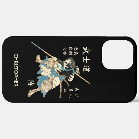 Bushido Samurai Acht virtualiseert de Japanse taal Case-Mate iPhone Case (Achterkant (horizontaal))