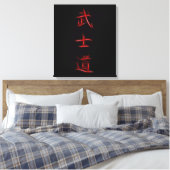 Bushido Samurai Code Japanse Kanji Symbol Canvas Afdruk (Insitu (Slaapkamer))