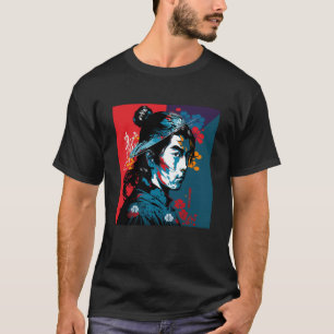 Bushido  Samurai Japanse Warrior Retro Swo T-shirt